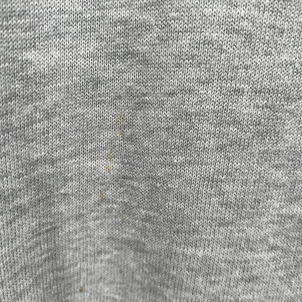 ANTHROPOLOGIE Knit Top W/Beaded Neckline Light Gray Short Sleeve Size M - Picture 6 of 12